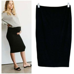Storq Maternity Black Classic Pencil Skirt NEW Small